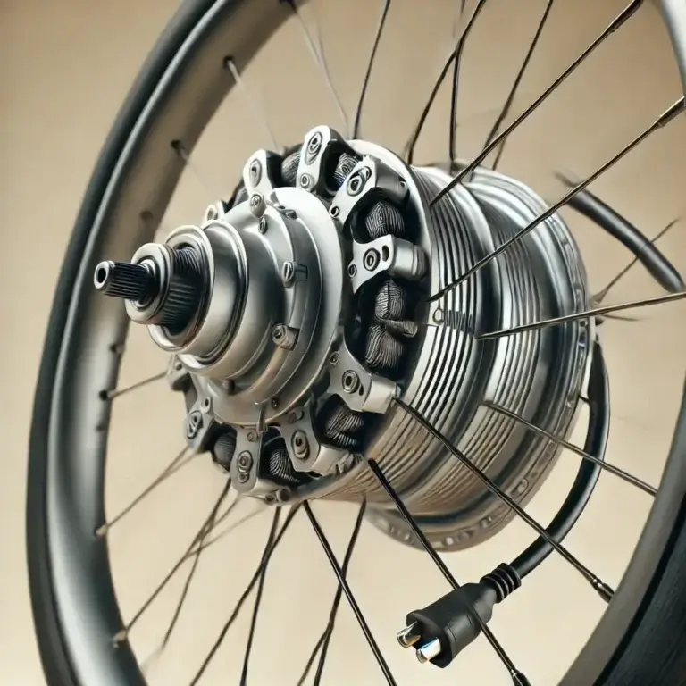 Complete 14-inch electric bicycle hub motor wheel conversion kit, including motorized wheel, controller, battery, and wiring for easy e-bike upgrades.