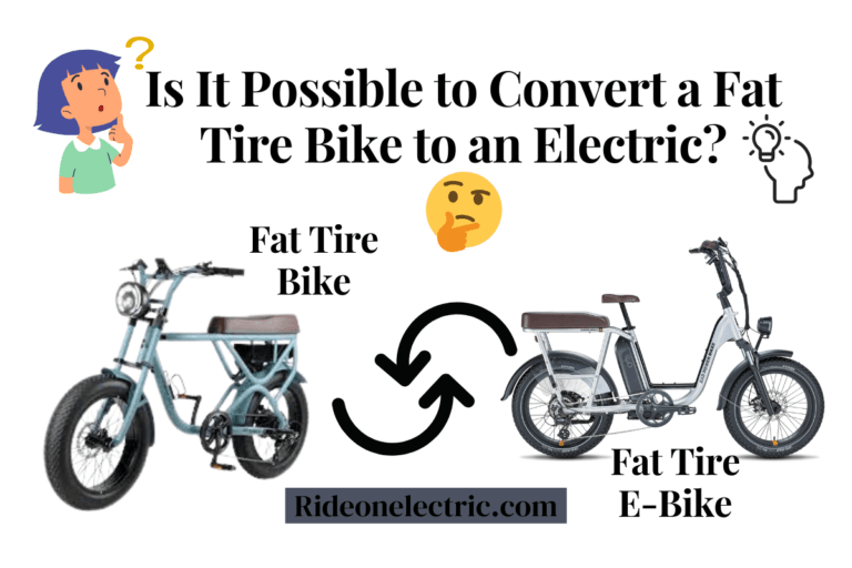 How can i turn my fat bike into an electric conversion kit?