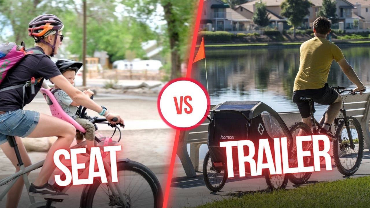 bike seat vs bike trailer