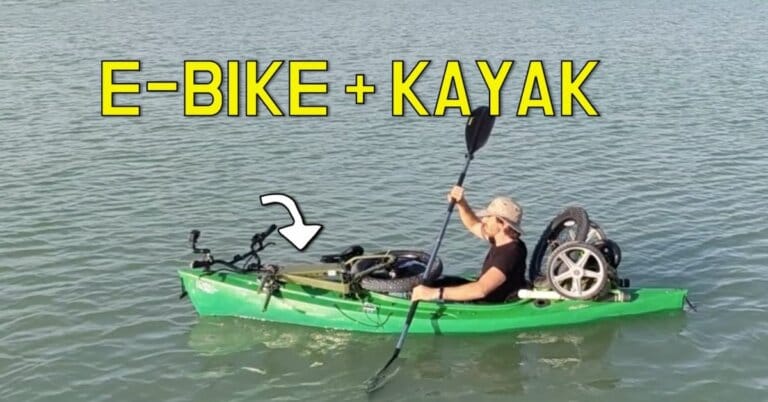 I took an e-bike kayak camping in open water 3 I took an e-bike kayak camping in open water