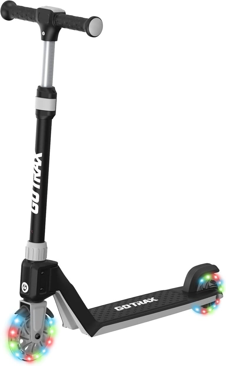 Gotrax K03 Kick Scooter for children, wheels illuminated by 5 "LED RGB, 4.6 Light pounds and detachable design with a click, tan adjustable in height, anti-subbing deck and 110 maximum pounds for boys and girls age 3+ 14 Gotrax K03 Kick Scooter for children, wheels illuminated by 5 “LED RGB, 4.6 Light pounds and detachable design with a click, tan adjustable in height, anti-subbing deck and 110 maximum pounds for boys and girls age 3+