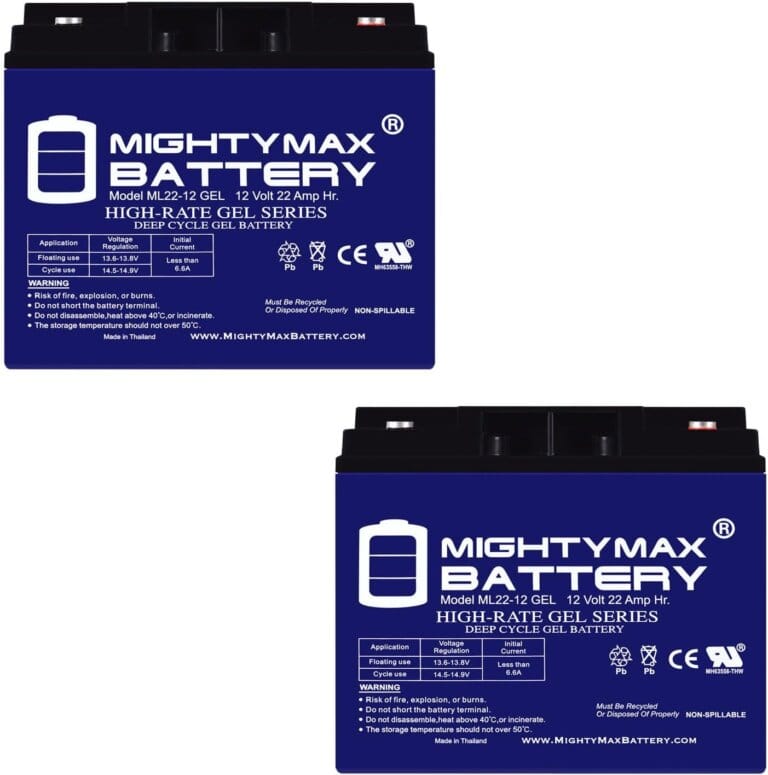 Mighty Max Battery 12v 22Ah battery for gel battery for Oceanic Mako Scooter Underwater - 2 pack 10 Mighty Max Battery 12v 22Ah battery for gel battery for Oceanic Mako Scooter Underwater – 2 pack