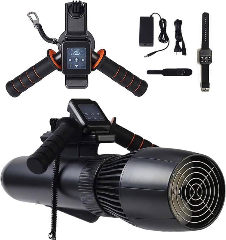 Underwater scooter, 500 W underwater booster, speed of 2 m/s, lithium battery, aluminum alloy material, double portable double propeller for diving, swimming, 10000 mAh 8 Underwater scooter, 500 W underwater booster, speed of 2 m/s, lithium battery, aluminum alloy material, double portable double propeller for diving, swimming, 10000 mAh