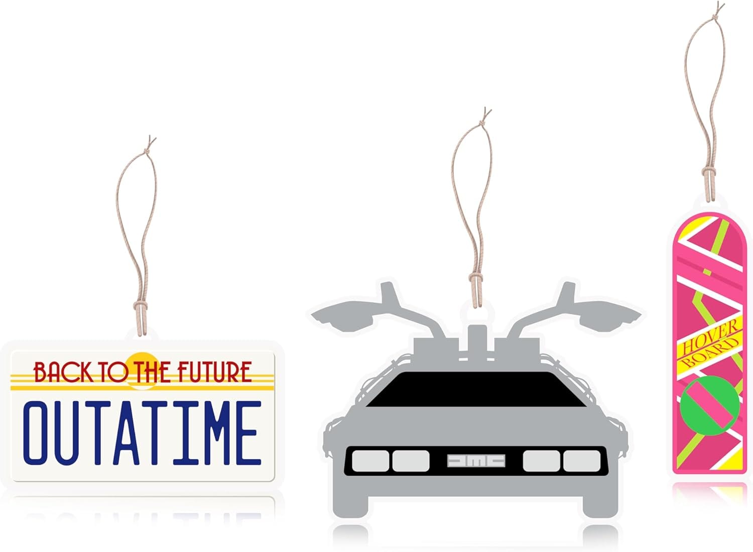 Back to the future deodorant in the air of outime | Back to future collectible gift ideas | Back to the future Hoverboard | Delorean DMC-12 Aria Aria Freshner | 3/Set | Officially fired 1 61XrjzS1QrL. AC SL1500