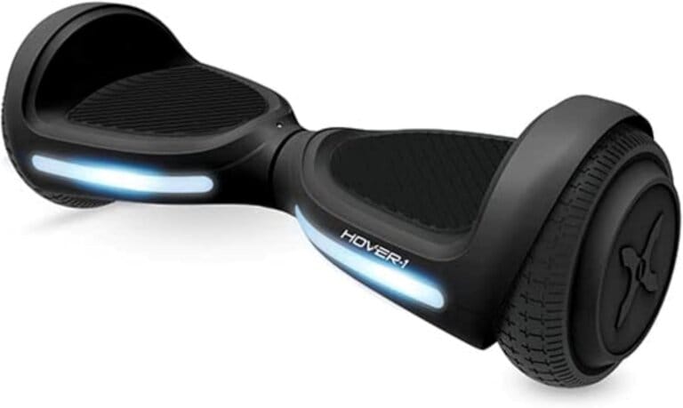 Hover-1 my first Hoverboard for electric self-tank for children with maximum speed of 5 mph, double 150 W engines, 6.3 ”tires, maximum flow rate of 3 miles and LED headlights