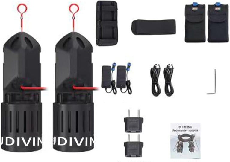 Sottomarino scooter, marine scooter that controls the thumb for suitable pool, diving and snorkeling, compact and portable water scooter for adults and children