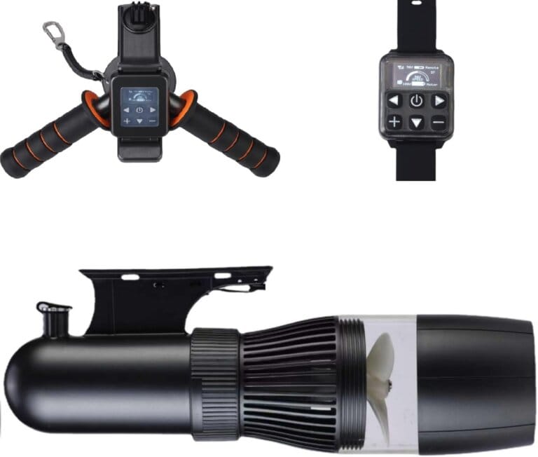 500 W electric underwater scooter, 40 m marine scooter from free immersion dive, engine without brushes 60 minutes water scooter battery removable for swimming pool