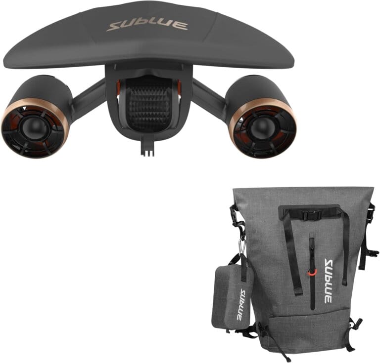 Mix the Double Motor Pro Underwater Scooter with waterproof bag - 2 speed mode 60 min depth 131FT with support for the camera and low battery alarm for snorkeling for pool diving - water scooter for adults and children 13 Mix the Double Motor Pro Underwater Scooter with waterproof bag – 2 speed mode 60 min depth 131FT with support for the camera and low battery alarm for snorkeling for pool diving – water scooter for adults and children