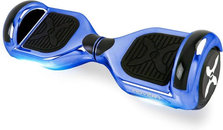 Hoverboard of electrical Hover-1 matrix with 6.5 ”LED tires, mudguard lights that change in color, two-handed 150W engines, maximum speed of 7 mph and 3 miles maximum 13 Hoverboard of electrical Hover-1 matrix with 6.5 ”LED tires, mudguard lights that change in color, two-handed 150W engines, maximum speed of 7 mph and 3 miles maximum
