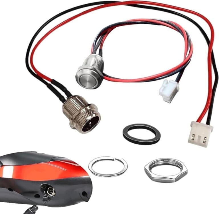 Replacement of the GYL Hoverboard charging door for electrical self-tank charging cable Gotrax/Hover-1/Sisigad Electric Smart Library (3 Prong 2 charging cables)