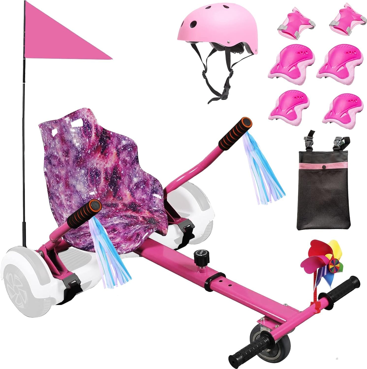 Hoverboard Kart Send Attachment for all ages | Accessories for hoverboard compatible with car scooter -6.5 '8' 8.5 '' 10 '' two wheels | Length of the adjustable frame 1 71VIaHWP5sL. AC SL1500