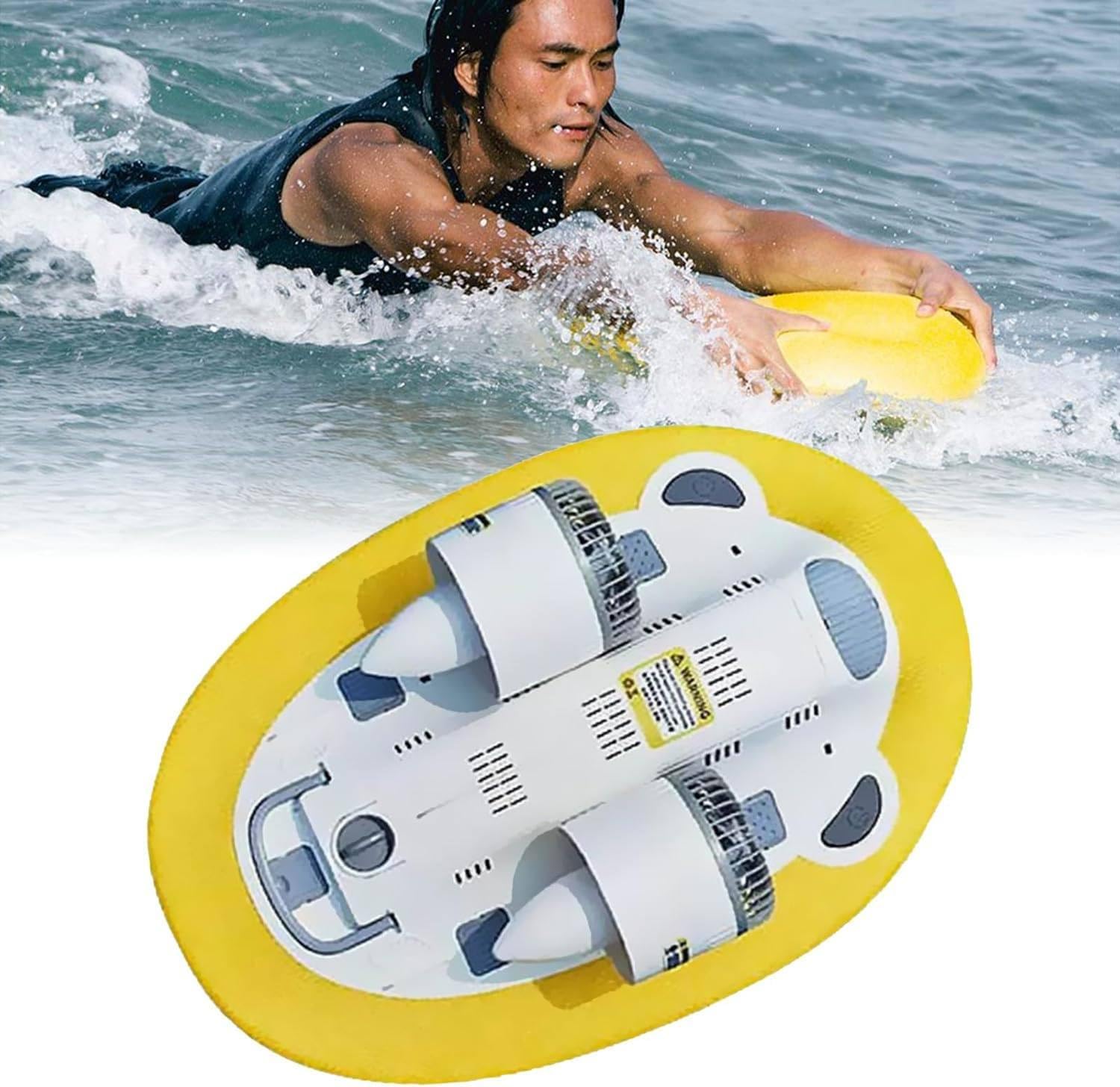 Marine underwater scooter, diving propulsion of 300 W 300 W waterproof underwater vehicle, water sports for scooter in the pool for underwater diving, 2 batteries 1 71lCrIs EmL. AC SL1500